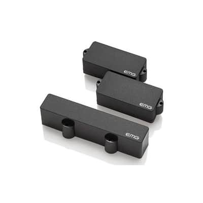 EMG PJ Bass Pickup Set - Black image 1