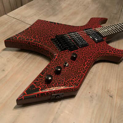 2022 BC Rich Limited Edition Stranger Things Warlock Red Crackle Eddie's Guitar image 2