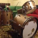 Ludwig Downbeat 3 Piece 1968 Champagne Sparkle 20/12/14 no snare