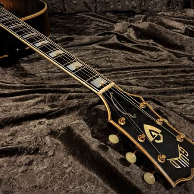 Guild F50 1959 Hoboken Jumbo Acoustic Ghost Label "Rare Bird Alert" Flame Maple Archback Buddy Holly image 6