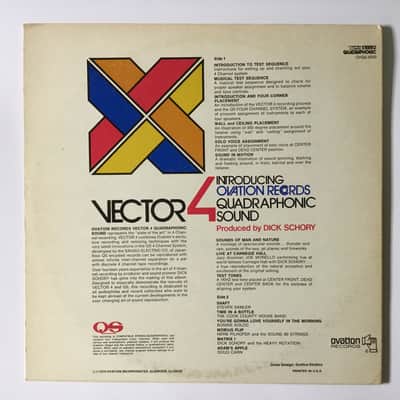 Ovation/Sansui QS Quadraphonic Test Record image 2