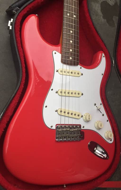 Fernandes Stratocaster LE Series - Fiesta Red MIJ - Japan Made w/ OHSC image 1