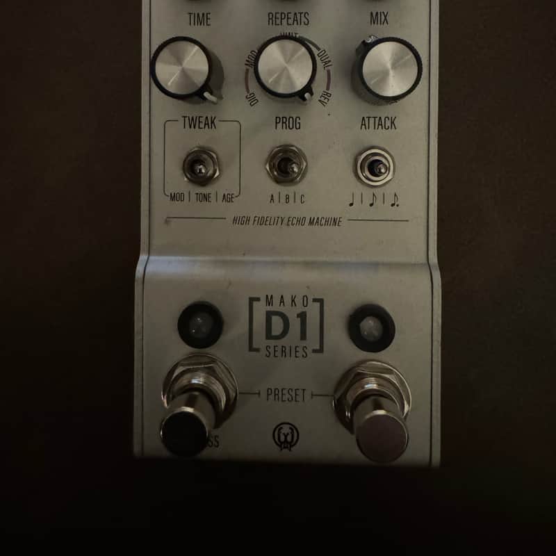 2020 Walrus Audio Mako D1 High-Fidelity Stereo Delay Silver