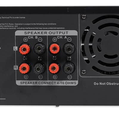Technical Pro MM2000BT Powered Bluetooth Microphone Mixer Amplifier Amp SD, USB image 3