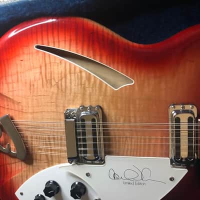 Rickenbacker 360/12CW (Carl Wilson)#94/500 -FLAME GALORE! MINTY! image 13