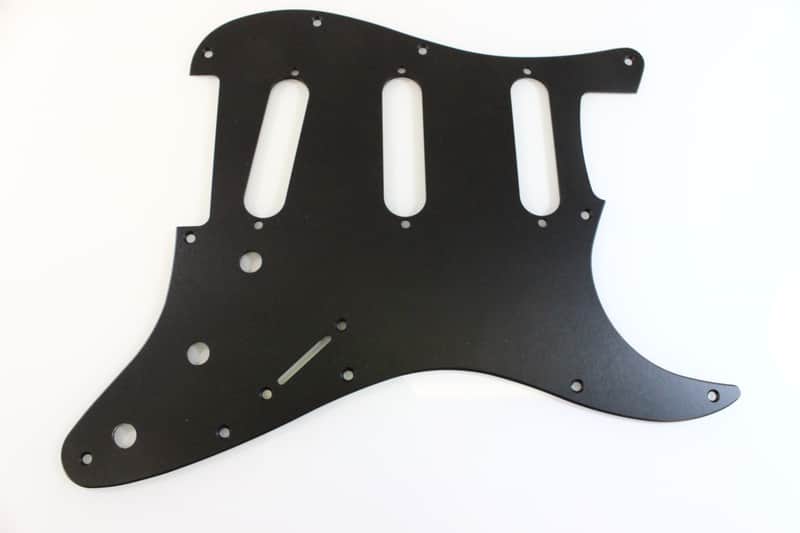 Matte Black Anodized Aluminum SSS Strat Pickguard- Fits Fender Stratocaster image 1