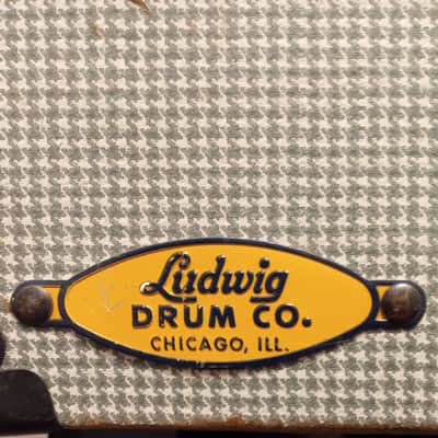 1966 Ludwig 14"x10" Student Marching Snare with Original Houndstooth Case image 9