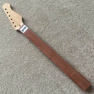 Maple Wood Guitar Strat Style Neck, Fretless Rosewood Fingerboard image 1