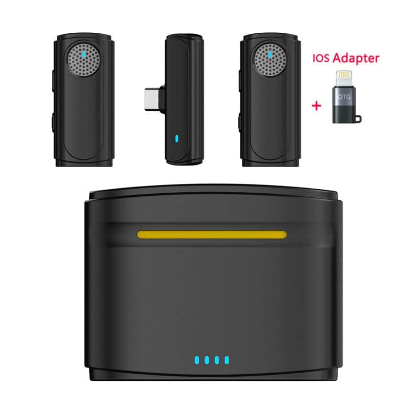 Wireless Lavalier Microphone 8H Lavalier Mic For iPhone iPad Android USB-C PC Audio Video Recording Live Interviews image 1