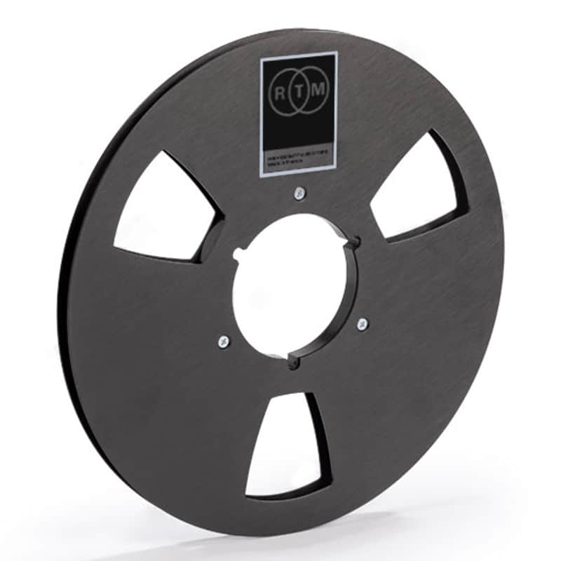 RTM R39603 1/4″ Empty Metal Reel with NAB Hub in Hinged Box - Black image 1