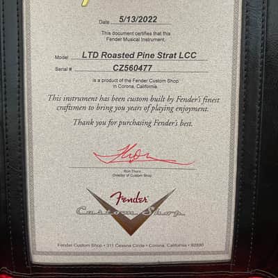 Fender Custom Shop Limited Edition Roasted Pine Stratocaster Closet Classic Desert Sand image 16