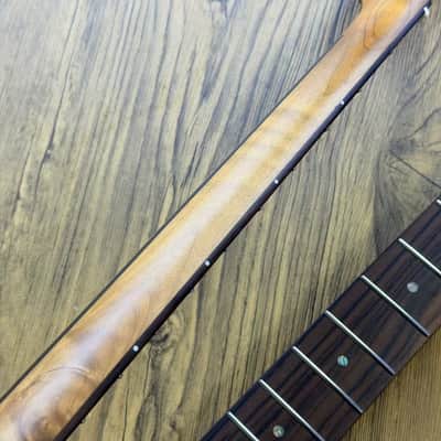 Roasted Tiger Maple Guitar Tele Style Neck, Rosewood 22 Frets Fingerboard image 6