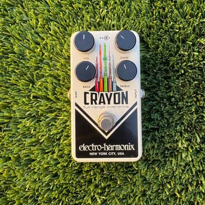 Electro-Harmonix Crayon 69 Full-Range Overdrive 2015 - Present White with Vertical Crayons image 1