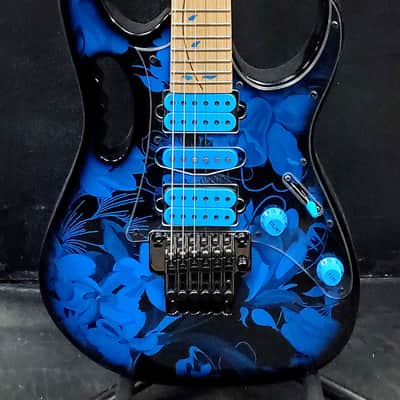 Ibanez JEM77P-BFP Steve Vai Signature - Blue Floral Pattern w/FREE Pro Set Up image 3