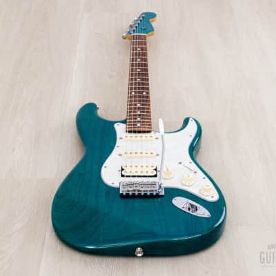 2012 Fender '62 Stratocaster ST62/ASH/MH Transparent Blue + Headstock SSH Near-Mint, Japan MIJ image 11