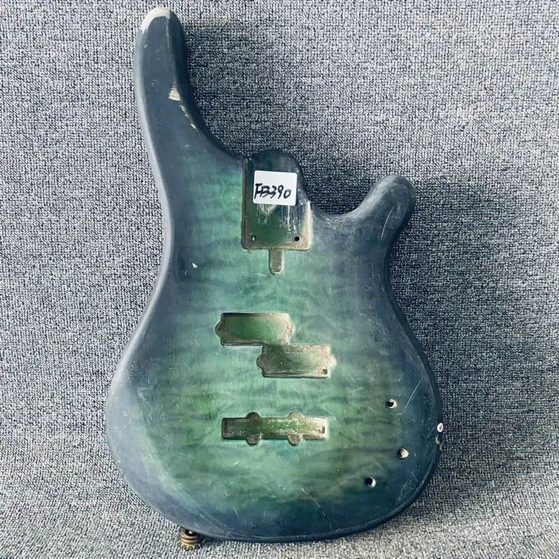 Green Bass Body with Maple Topper, Project Grade image 1