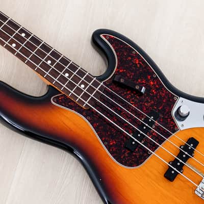 1994 Fender American Vintage ‘62 Jazz Bass Stack Knob Sunburst, 100% Original w/ Tweed Case image 7