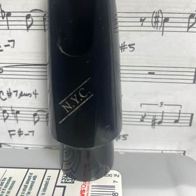 Mouthpiece Cafe #6 Alto Sax Mouthpiece NYC Mid 2000’s - Hard Rubber image 3