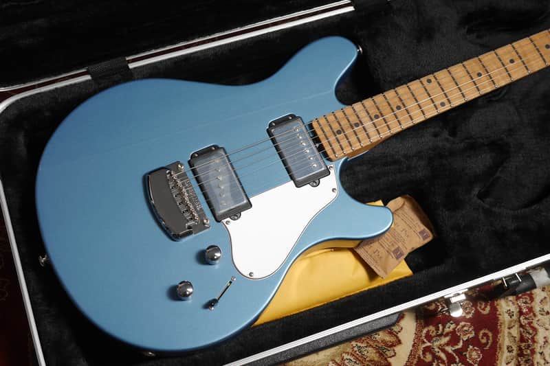 MusicMan Valentine HH Trem MN Toluca Lake Blue/Parchment image 1