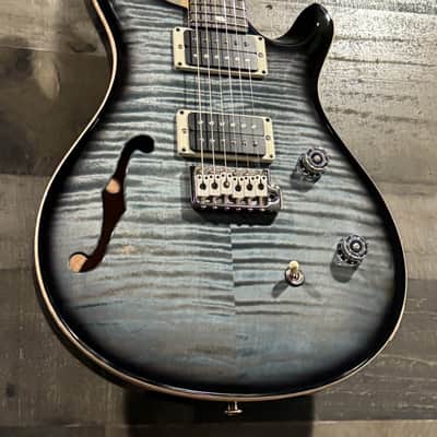 PRS CE24 Semi-Hollow Faded Blue Smokeburst #7783 image 5