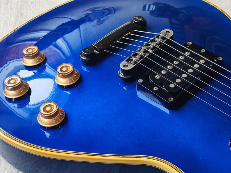 1997 Greco Japan LG-70 Eclipse Style Les Paul (Blue) | Reverb