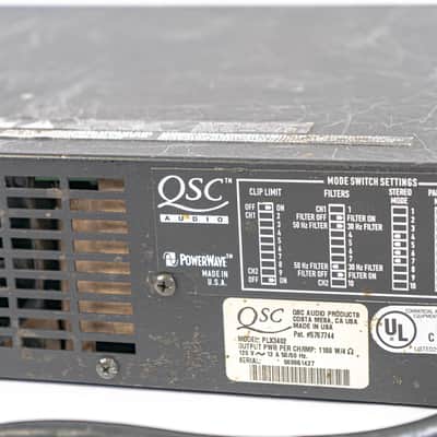 QSC PLX3402 Rack Mount Power Amplifier - Reliable Crystal Clear Powerhouse image 6