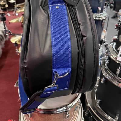 ~NEW!~ Bentley's Drum Shop Custom 6.5x14 Snare Drum Bag with Royal Blue Rugged Straps (Made in the USA!) image 2