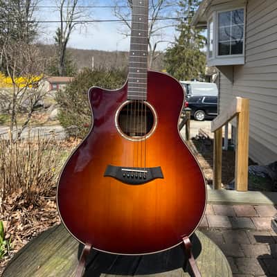 2010 Left handed Taylor 716ce with ES1 Electronics Vintage Sunburst image 1