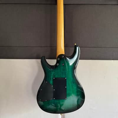 1993 Vintage Ibanez S540FM Royal Green Sunburst MIJ image 5