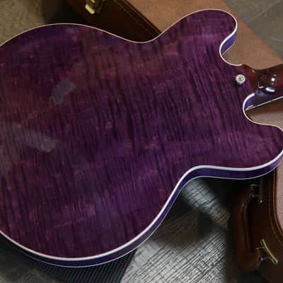 Minty! 2025 Gibson ES-335 Block Limited Edition Semi-Hollow Electric Guitar Figured Trans Purple + OHSC image 13