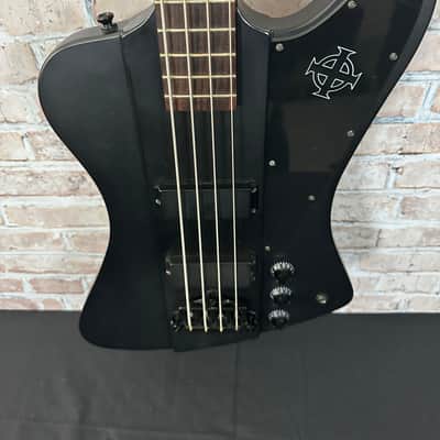 Epiphone Goth Thunderbird IV Bass Guitar 2008 - Matte Black image 3
