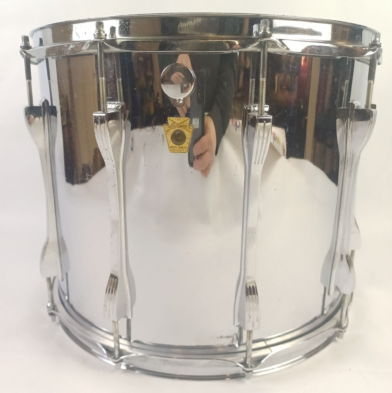 Ludwig 12x15" Ludalloy #425 Tom Drum Keystone Badge Vintage'69 Rack/Tenor Chrome — main photograph