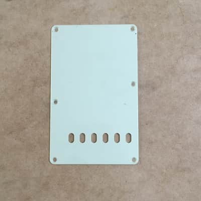 Fender Vintage Spec Aged White Relic Tremolo Cover Strat Back Plate Mint Green image 6