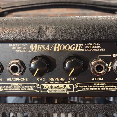 Mesa Boogie Mark Five 35 2-Channel 35-Watt 1x12" Guitar Combo w/ Footswitch & Manual image 11