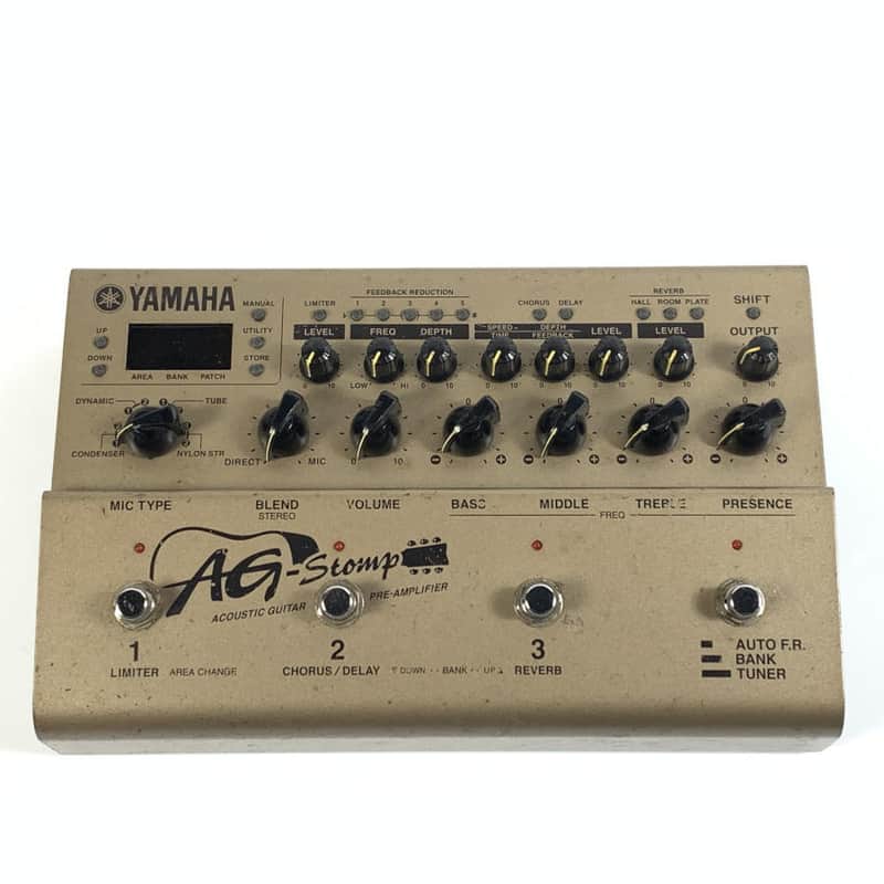 Yamaha AG Stomp Acoustic Guitar Preamp / Processor 2000s - Beige TGHM image 1