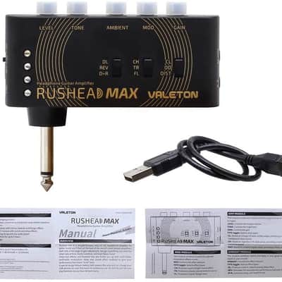 Valeton Rushead Max USB Chargable Portable Pocket Guitar Headphone Amp Carry-On Bedroom Plug-In Mult(Ship from US Warehouse For Prompt Delivery) image 2