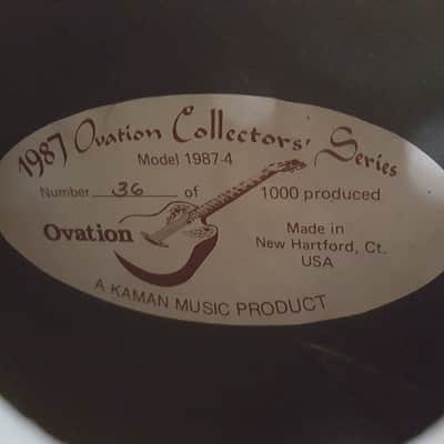 RARE Ovation 1987-4 Collector's Series 1987, Nearly Perfect! | Reverb