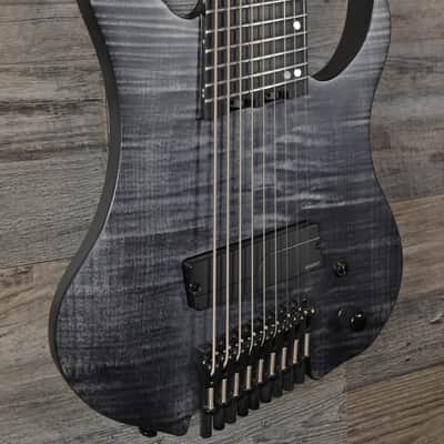 Legator G9F Black Satin Flame Maple Black 9-string Multi-Scale image 3