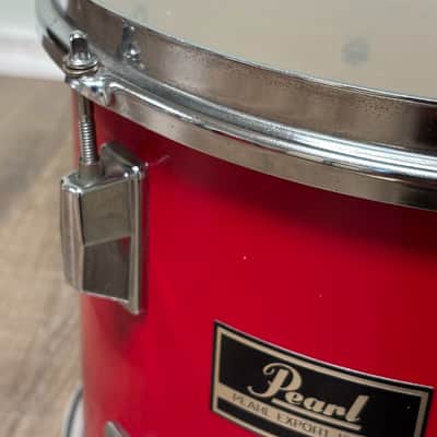 Pearl Export EX 12"x10" Rack Tom Drum Late 1980's - Coral Red image 8