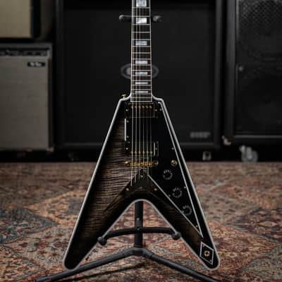 Gibson Custom Shop Flying V Custom Figured Electric Guitar - Cobra Burst with Hardshell Case image 3