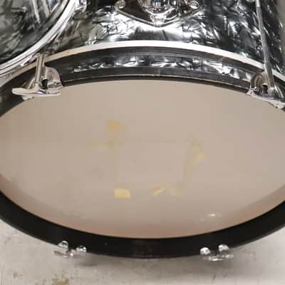 Stewart 3pc Drum Set Kit Black Pearl Vintage 1960's MIJ image 21