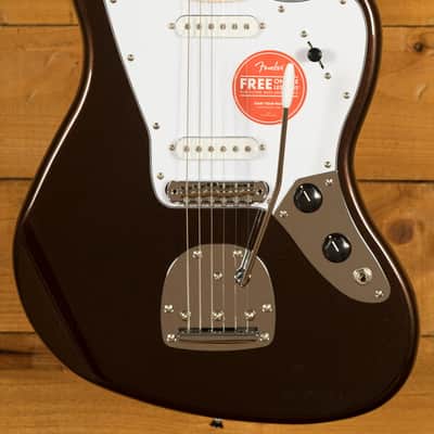 Squier Affinity Series Jaguar - Maple - Mystic Metallic Brown image 1