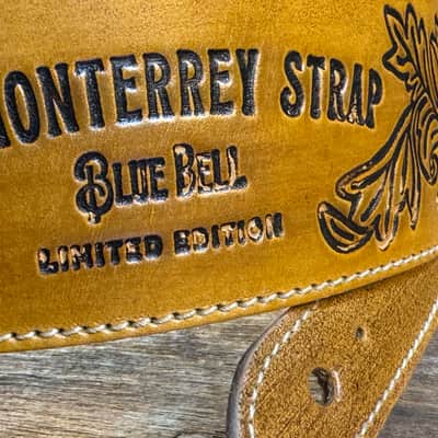 Blue Bell Straps  MONTEREY Artisan Custom for Al’s Music Factory  Aniline Patina Washed Silver Hardware image 4