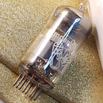 Amperex 6DJ8 tNOS AT1000 TESTED Vacuum Tube Heerlen Large Halo Getter GA3 GA4 GA6 GA7 Bugle Boy T3 ECC88 dual triode 1959-1962 image 1