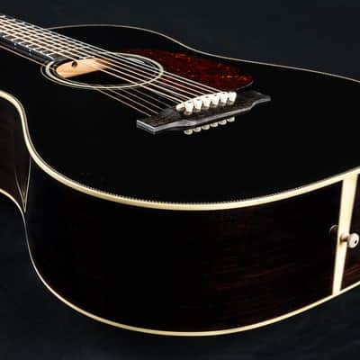 Bourgeois DS Vintage 12-Fret Indian Rosewood and Adirondack Spruce Black Top NEW image 13