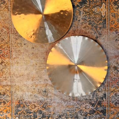Vintage PAISTE SOUND CREATION Dark Medium SOUND EDGE Hihats 14” 972 1254 g SUPER CLEAN! Collectible image 2