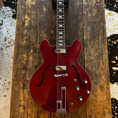 Epiphone 2001 Riviera Electric Guitar Cherry Finish Peerless Factory Korea w/ OHSC image 23