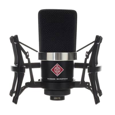 Neumann TLM102 Studio Set (Black) Condenser Microphone with EA4 Shockmount image 1