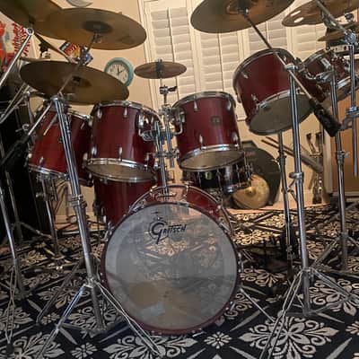 Gretsch Drum Jasper maple USA 1982 Wine red image 8