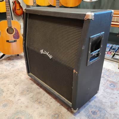 Mitchell 4x12 Cab 1977-1978 with 8 ohm G12M 25w 55 HZ Black Back Celestions - Black image 3